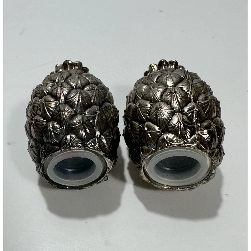 Vintage Italian Silver-Plate Pineapple Salt & Pepper‎ Shakers